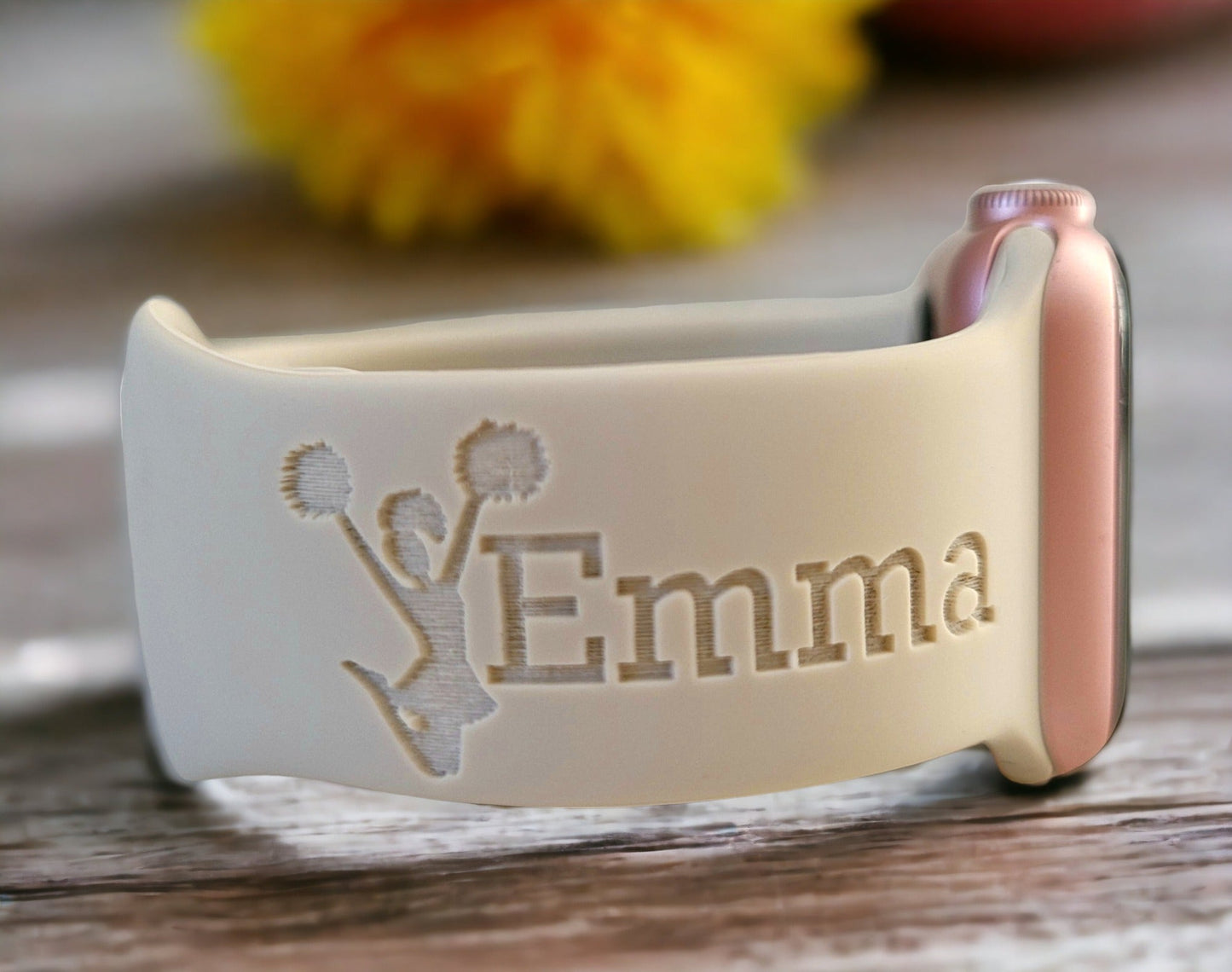 CHEER/CHEERLEADER Personalized Laser Engraved Silicone Sport Band