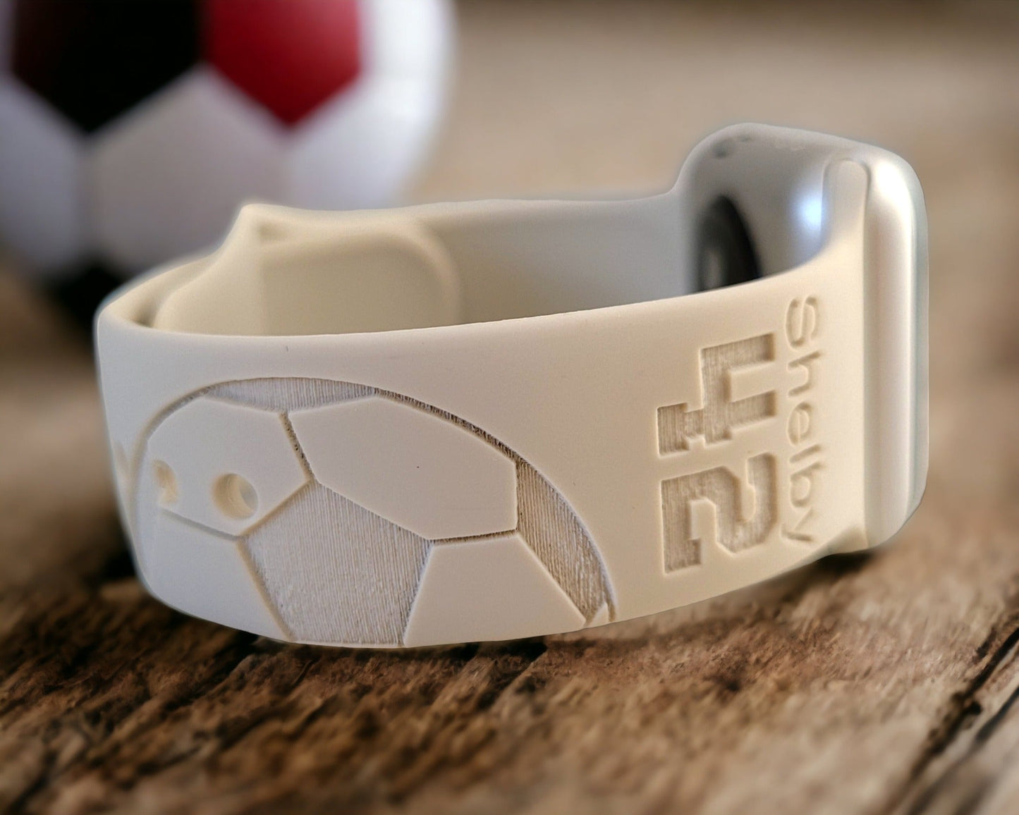 SOCCER Personalized Laser Engraved Silicone Sport Band