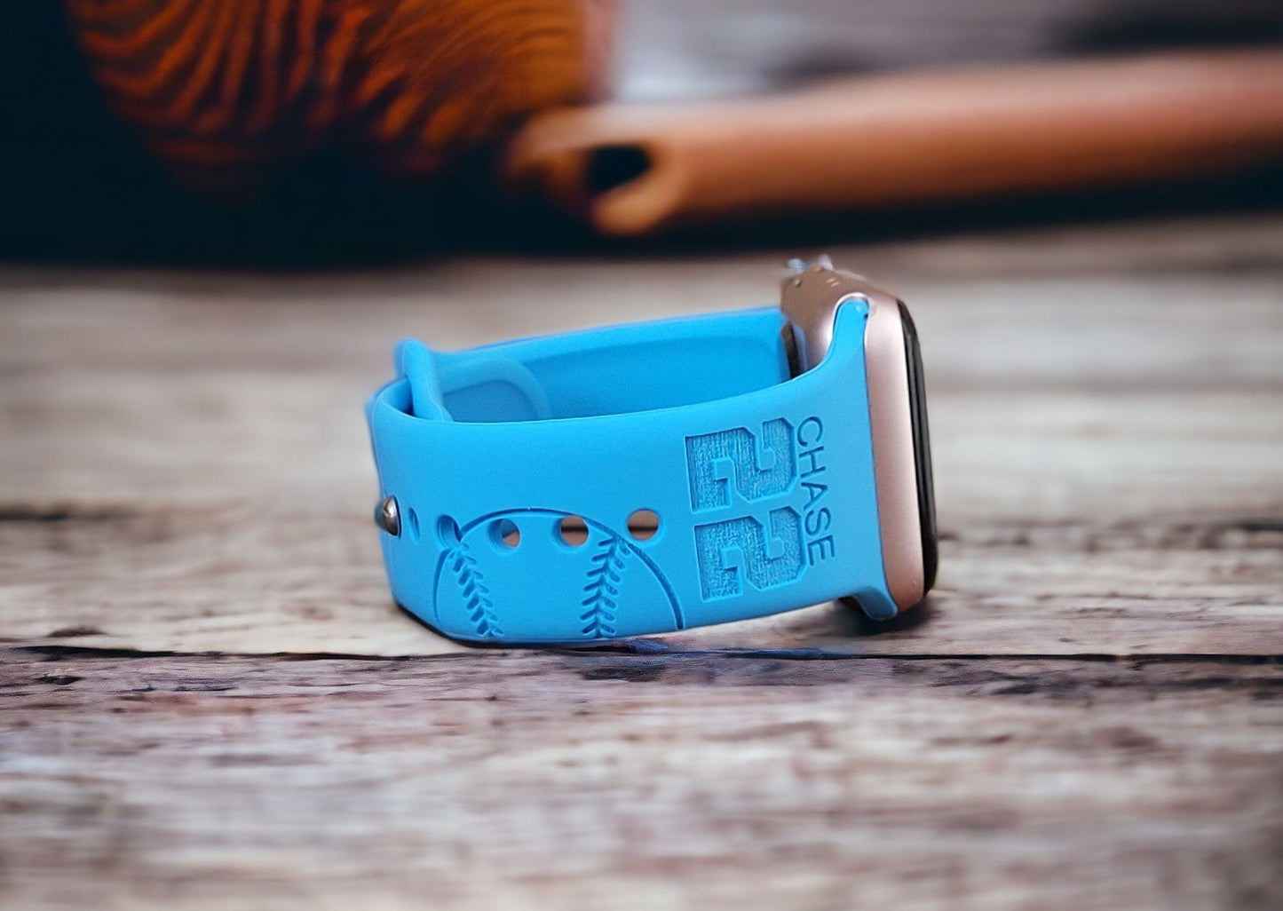 BASEBALL SOFTBALL Personalized Laser Engraved Silicone Sport Band