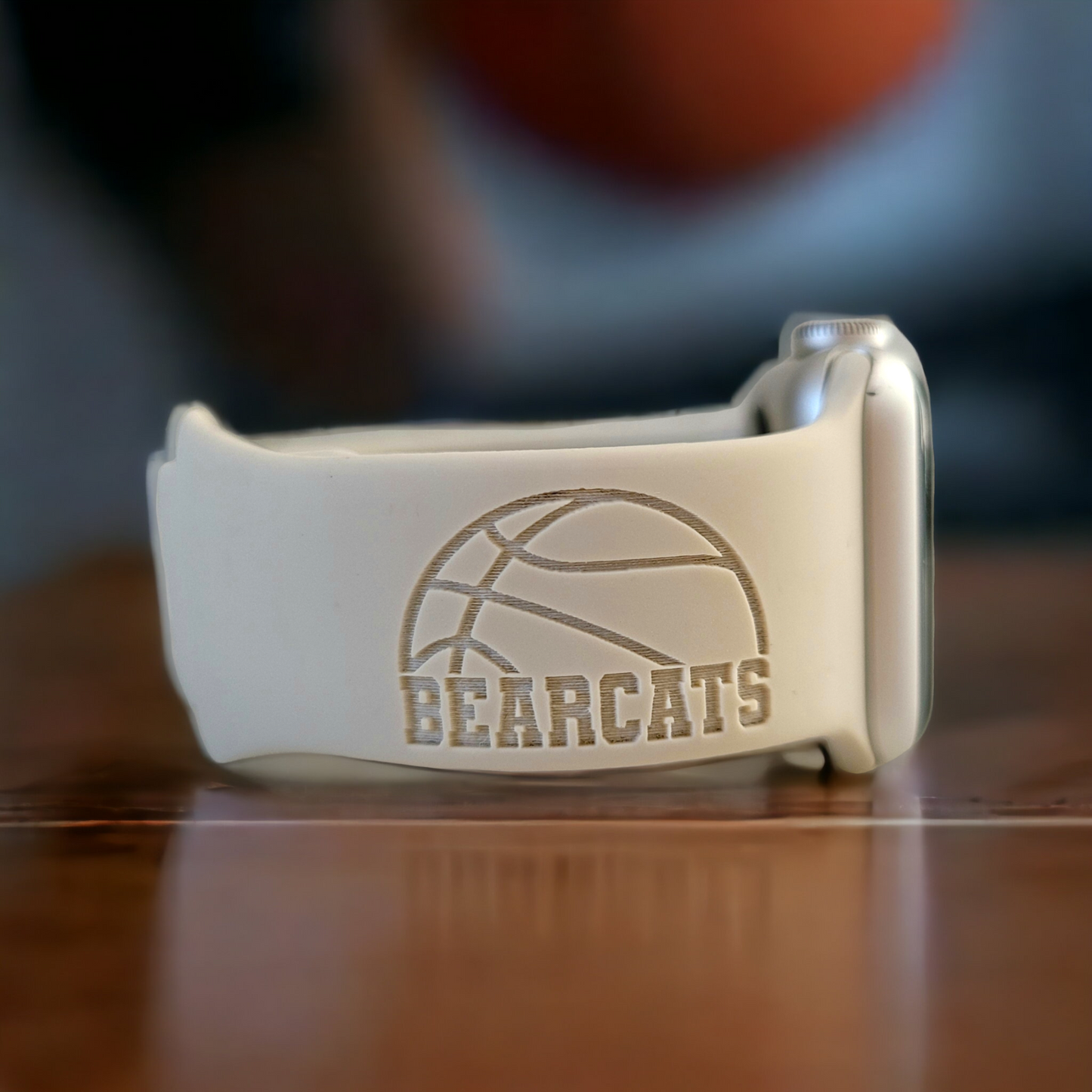 BASKETBALL Personalized Laser Engraved Silicone Sport Band